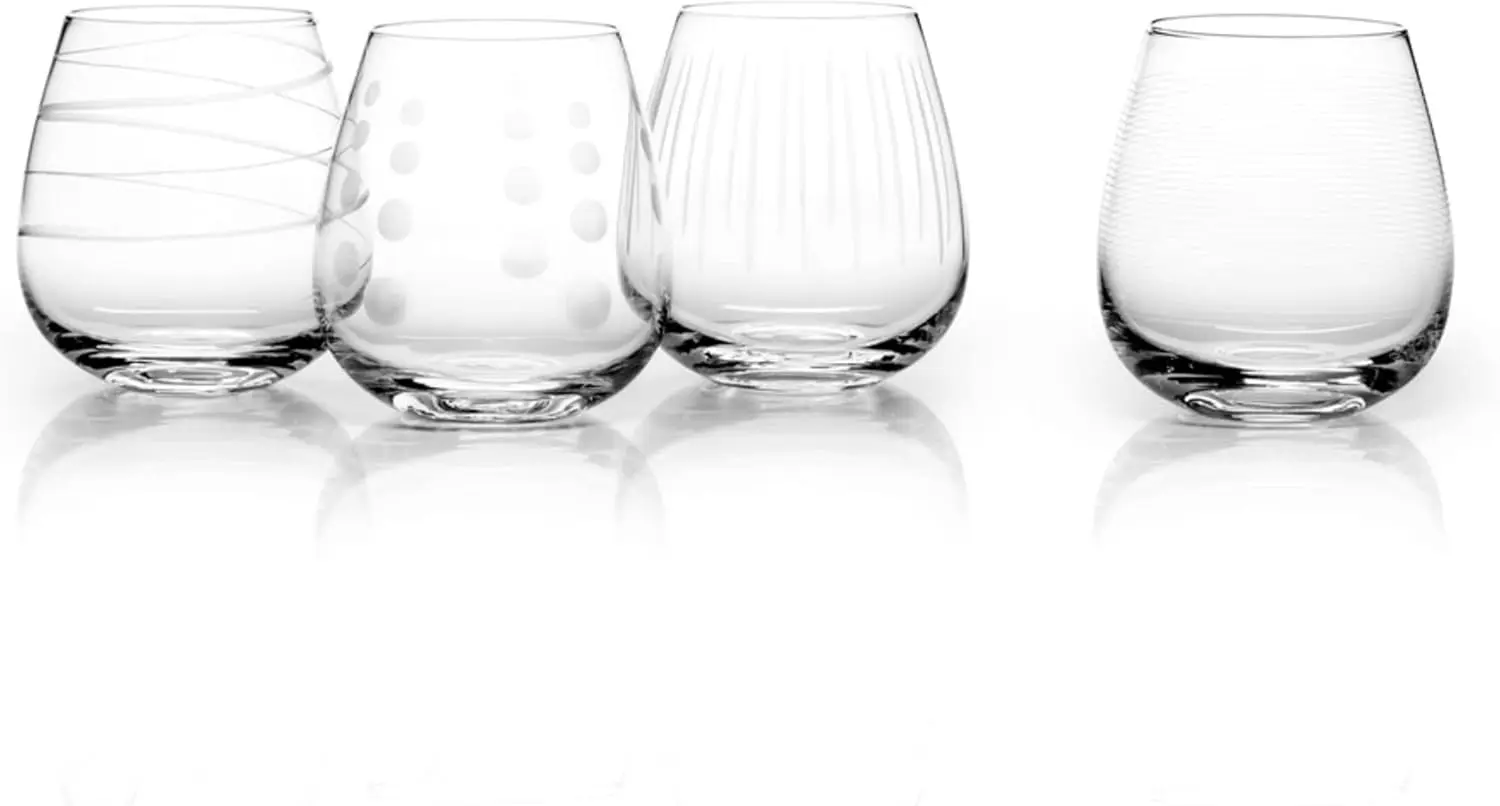 

Cheers Stemless Wine Glass, 14-Ounce, Set of 4