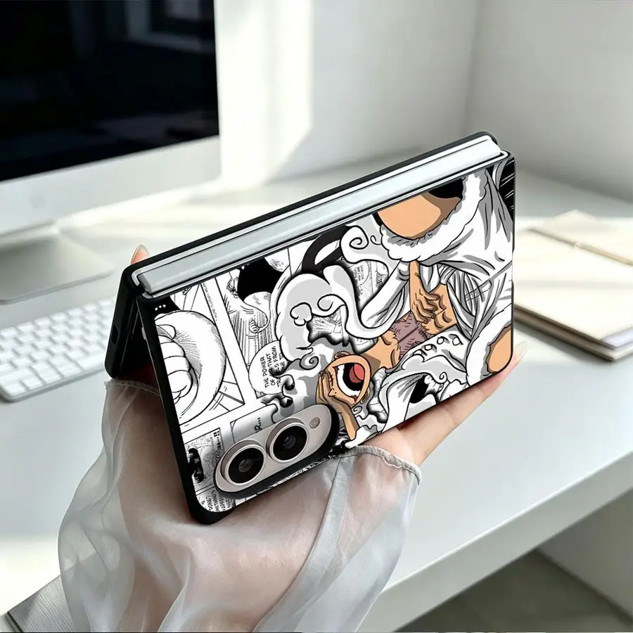 Anime Justice Luffy Case for Samsung Galaxy ZFold8 Z Fold 8 Z Fold8 Wide ZFold Wide Luxury Phone Cover
