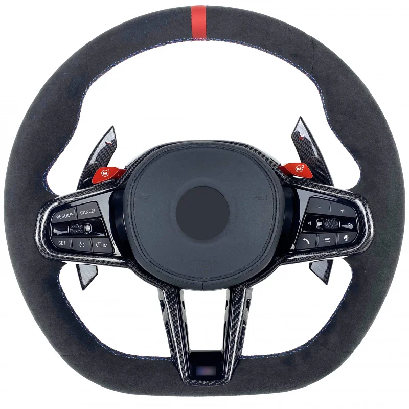 G20 G30 G80 G82 G42 M4 F82 M5 F90 M3 F80 X5 F95 F96 F97 M8 F92 M340i Carbon Fiber LCI Steering Wheel Customization