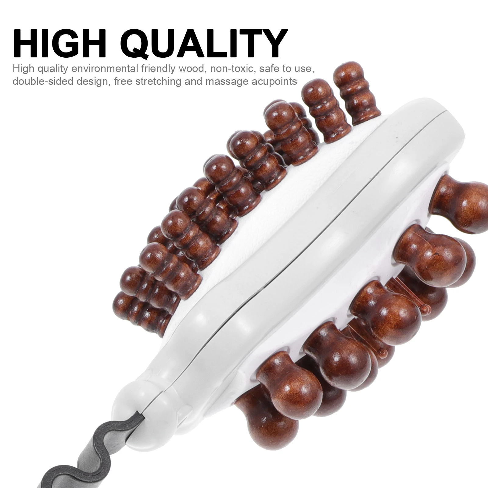 Martillo de Masaje Corporal, Mango Ergonómico de Madera, Alivio del Estrés y la Fatiga, para Espalda, Cuello, Hombros y Articulaciones, Terapia Portátil