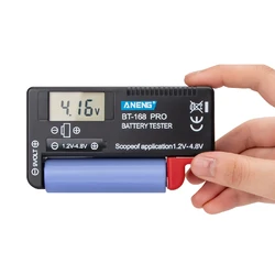 Display Digital Battery Tester, Bt-168 Pro, pode medir 18650 baterias