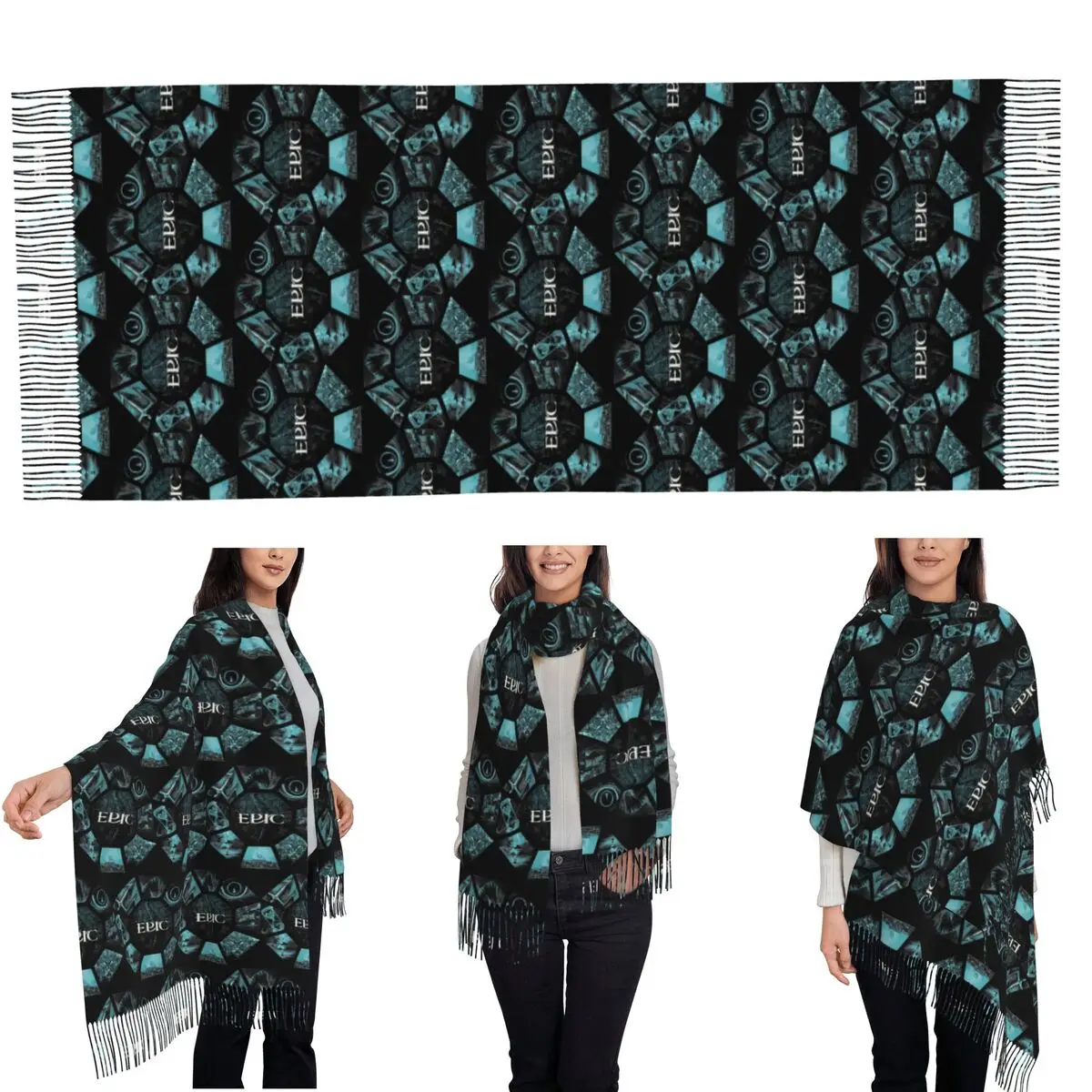 Epic The Musical Scarf Tassel Scarves Women Soft Warm Shawls and Wraps Large Fall Winter Shawl Wrap