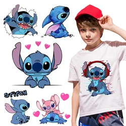 Stich Disney Cartoon Eisen auf Patches für Kleidung DIY T-Shirt Wärme übertragung Aufkleber Patch Kleidung benutzer definierte Vinyl Aufkleber Geschenke