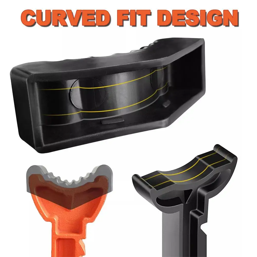 Support de cric de levage fendu de voiture, coussretours en caoutchouc, adaptateur de sol, rail de cadre, levage par pincement, outils de réparation universels, coussinets de poignée de sécurité, 3 soudures, 6 soudures
