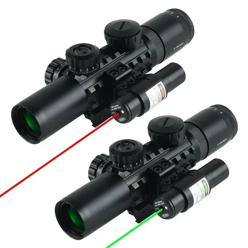 Imagem -03 - Riflescope Ajustável para o Exterior Escopo Óptico Tático Rifle Reflex Airsoft Hunting Acessório de Tiro Vermelho e Verde 3-9 X26eg 20 mm