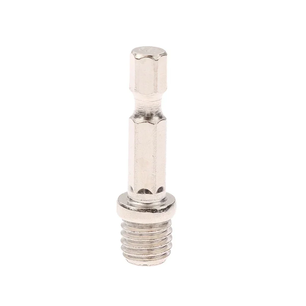 Adaptador de haste sextavada, mandril de perfuração, disco de polimento, conexão, M10, M14, 1pc, 6mm, 1/4