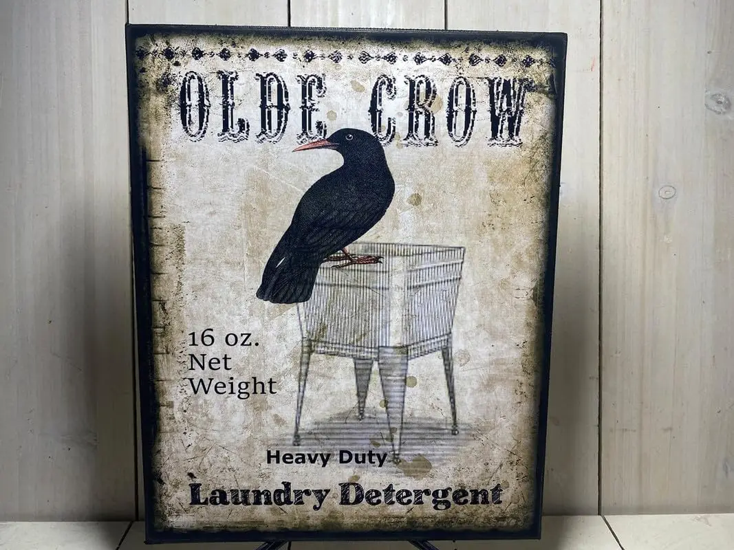 Primitive Antique Laundry Room Sign, Washing Machine Print, Laundry Room Decor Decorative Plaque Retro Metal Tin Sign Vinta sign