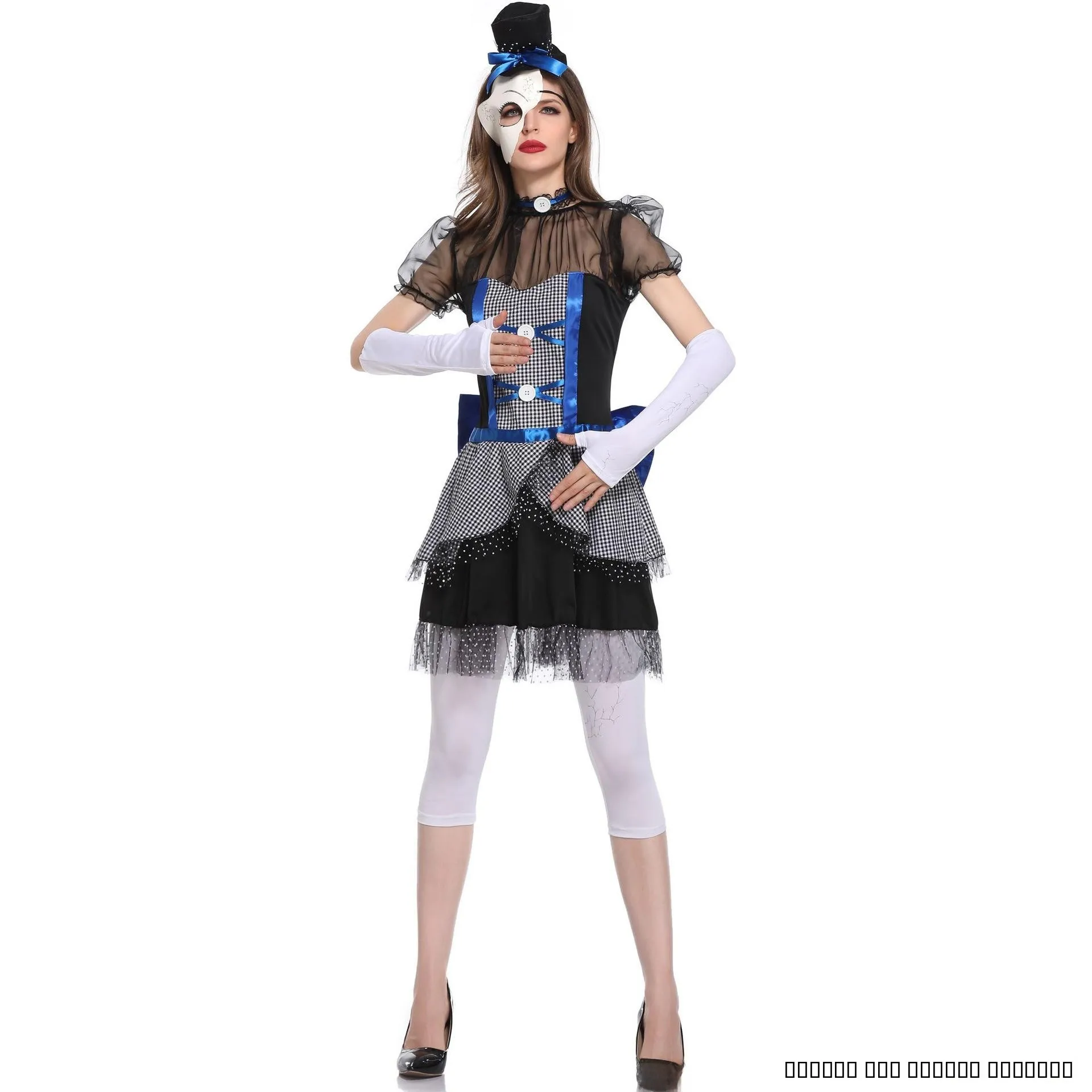 

Костюм для ролевых игр MXL Zombie Ghost Doll, сценический костюм на Хэллоуин, костюм персонажа-куклы, женская модная одежда