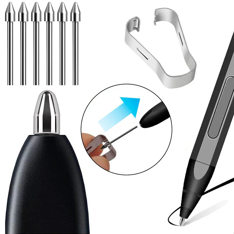 Touch Stylus Pen Tips For Samsung S Pen Replacement Pencil Nibs Spare Tip For Galaxy S24 S24 Ultra Tab S6 Lite S9 S9U S9FE Set