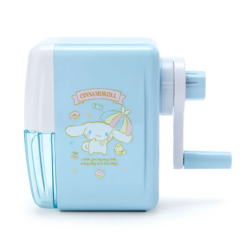 Mymelody Cinnamoroll Cartoon Figures Student Hand Crank Pencil Sharpener Sanrio Stationery Sanrio Plush Anime Toys for Children