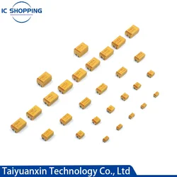 20PCS 3216A 3528B 6032C 7343D Tantalum capacitor 100UF 150UF 220UF 330UF 470UF 6.3V 10V 16V 25V 35V 50V 4.7/6.8/10/15/22/33/47UF