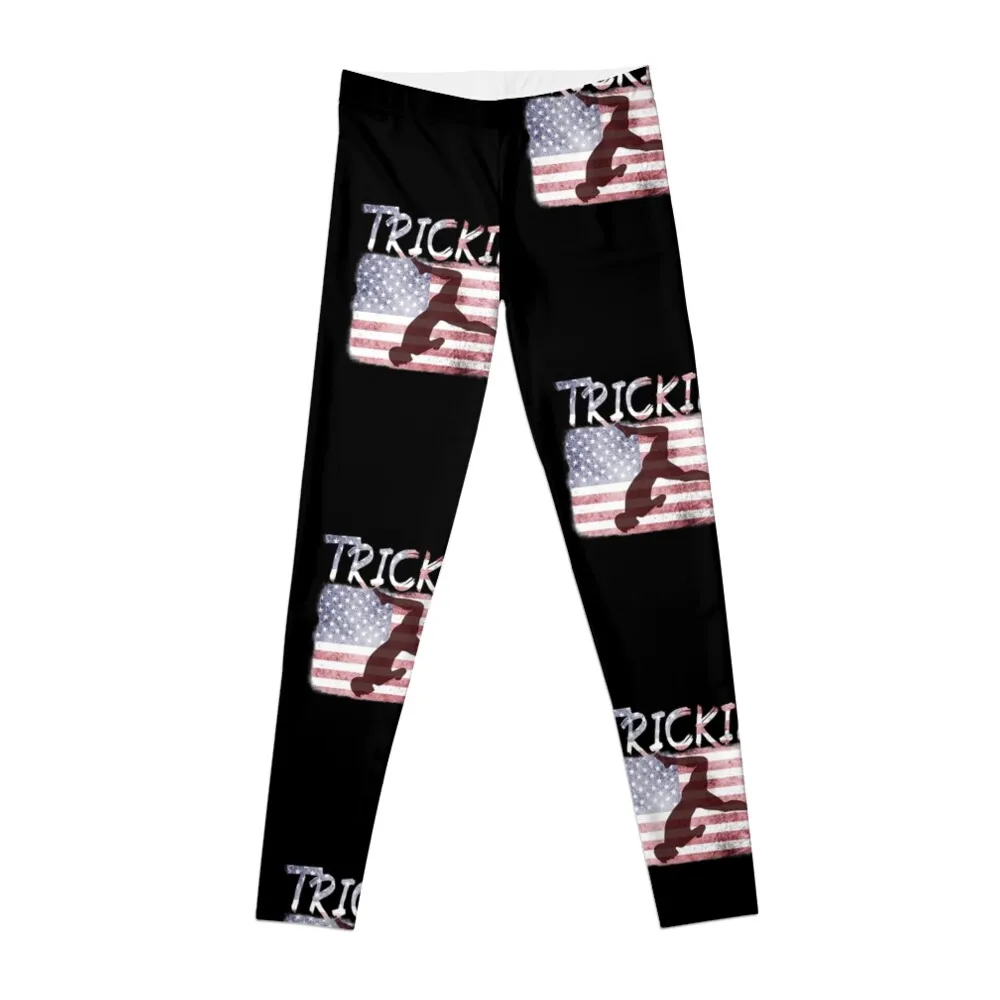 Tricking USA Leggings for fitness sports for gym Womens Leggings