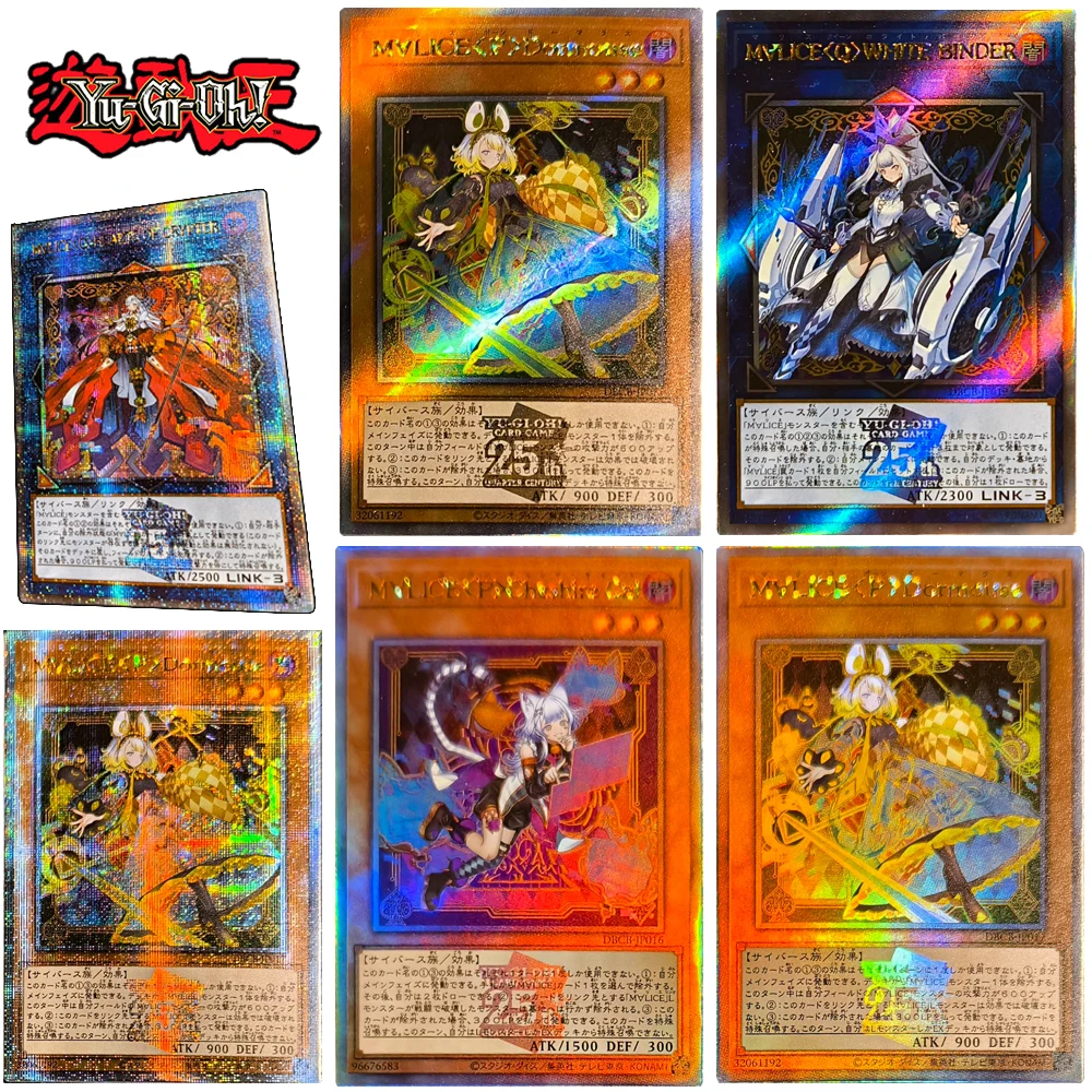 Yu-Gi-Oh DIY 6 adet/takım KRİPTER BEYAZ Bağlayıcı KALPLARI KIRMIZI RANSOM Koleksiyon kartları tatil hediyeler gökkuşağı dokular yanıp sönüyor