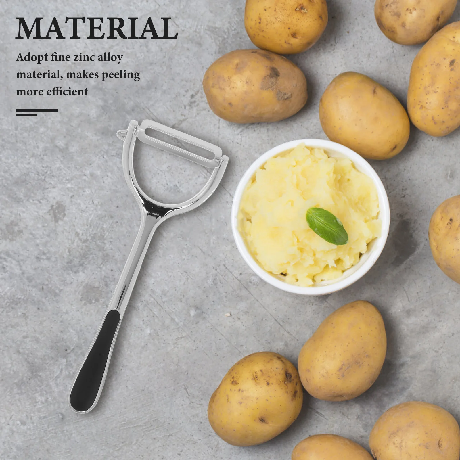 

3-in-1 Zinc Alloy Vegetable Fruit Peeler Dual Sided Efficient Kitchen Peeling Tool for Potato Cabbage Mango Pomegranate