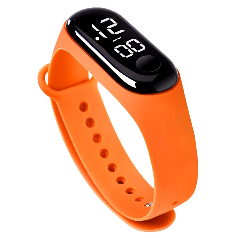 Bracelet Design Touch Screen LED Digital Watch Waterproof Sport Wristband Casual Unisex Style Jewelry Gift for Men Women Kids