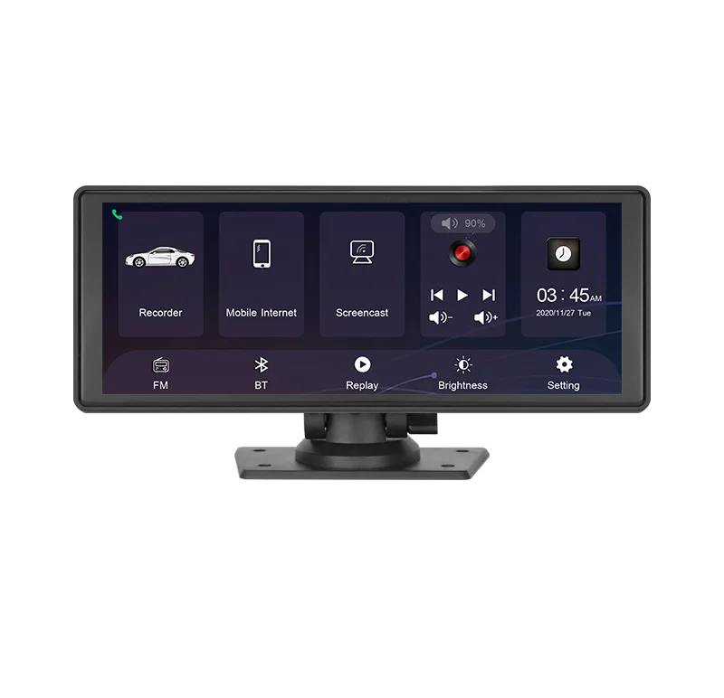 

10.26" Touch Screen Car Radio Wireless Carplay Android Auto With Camera Portable Drive Recorder Navigation For Car Truck