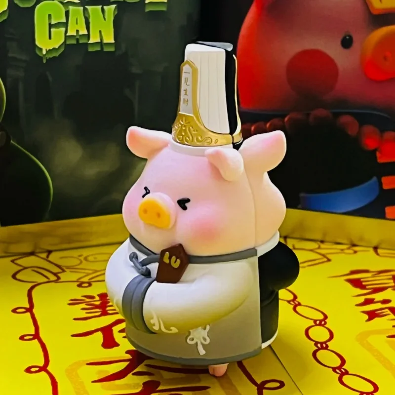 جديد حقيقي لولو الخنزير الكسول أبيض وأسود سلسلة العلود صندوق أعمى سطح المكتب زخرفة تحصيل هدية نموذج هدية #4