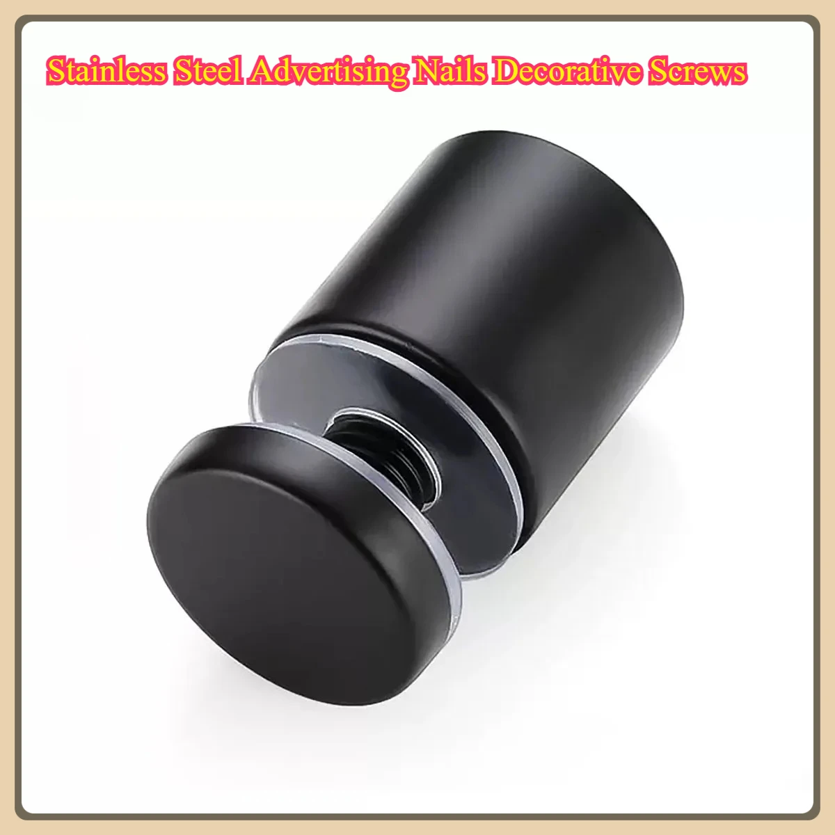 

Stainless Steel Advertising Nails Decorative Screws/Acrylic Matte Black Brushed Gold Glass Bolts