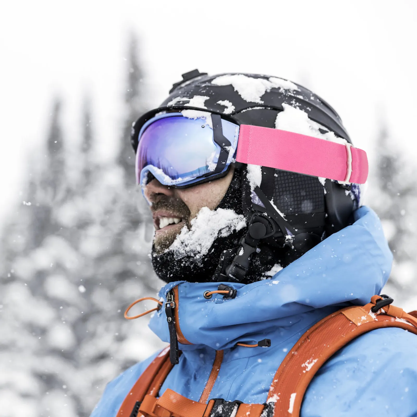 

Premium Ski Goggles Strap Replacement Lightweight Compact Portable Stretchy Sports Adjustable Elastic Goggles Strap for Skiing