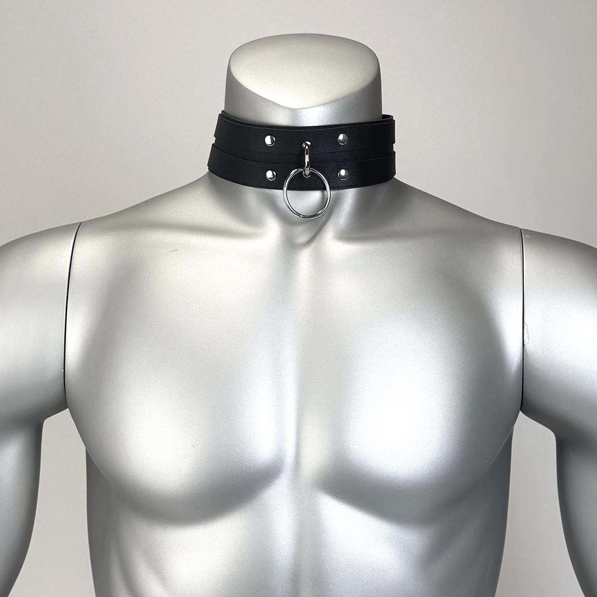 PU Leather Men's Fashionable Harness Belt Gothic Adjustable 