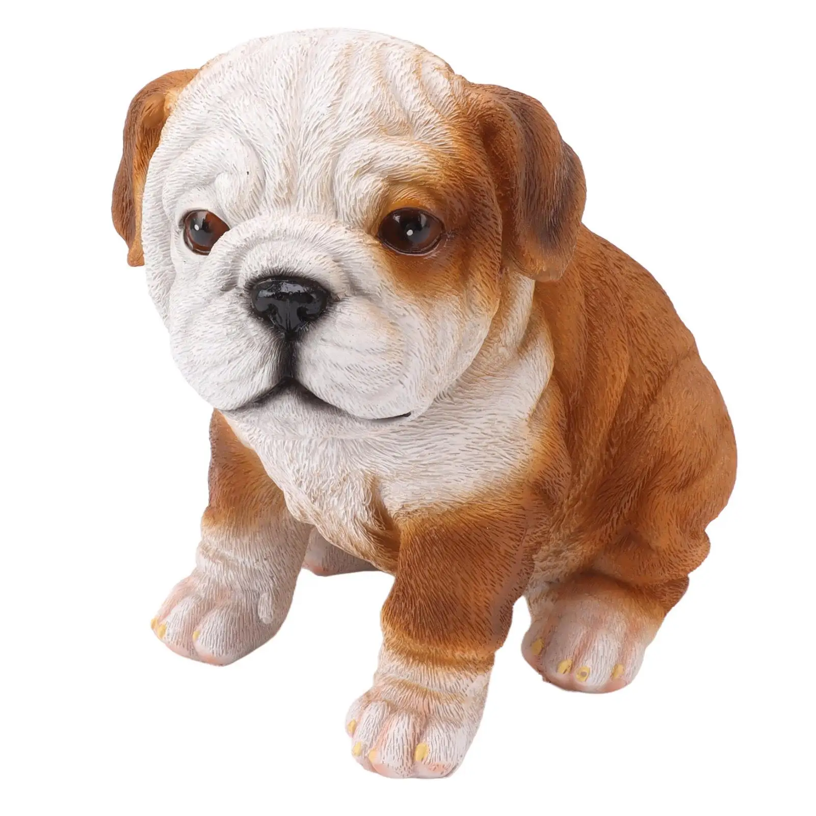 English Bulldog Puppy Statue - Garden Decor for patio & Home - Adorable Bulldog Figurine