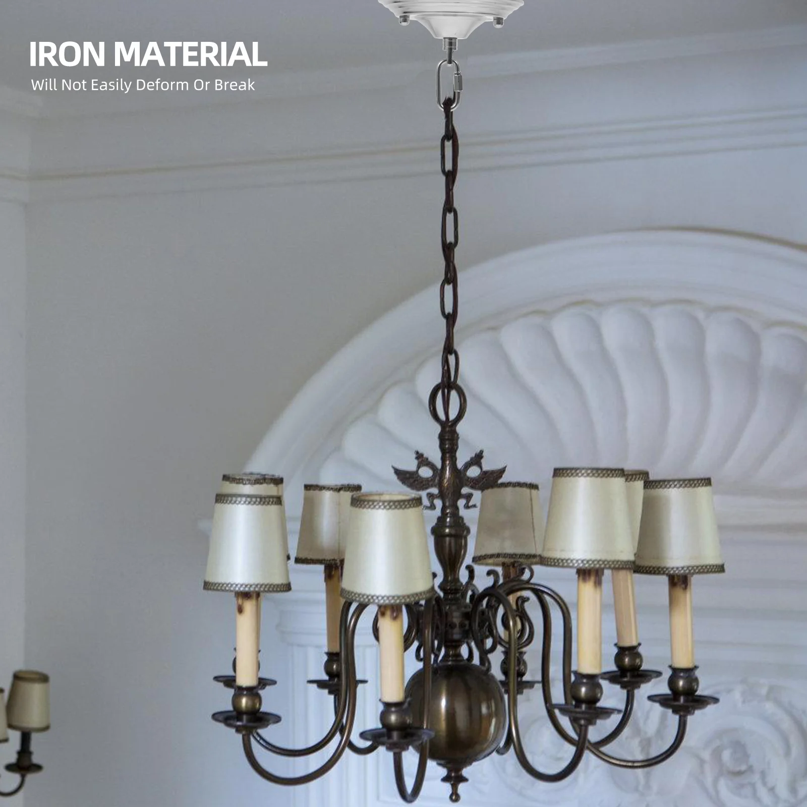 

Ceiling Light Canopy Sturdy Iron Vintage Ceiling Canopy Suitable for Pendant Light Fixtures Home Corridor Cafe Restaurant
