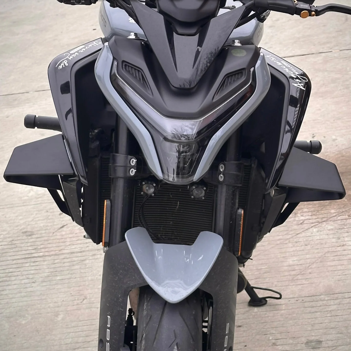 For CFMOTO CF675NK 675NK NK675 2024-2026 Motorcycle Front Spoiler Lower Spoiler Flank Side Wing Side Spoiler FRONTAL SPOILERS