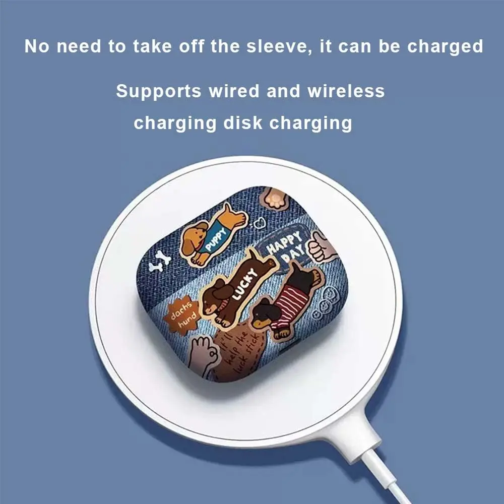 คาวบอยน่ารักการ์ตูนสุนัขที่น่าสนใจลูกสุนัขหู buds สําหรับ Apple Airpods 2 3 Pro 2 ชุดหูฟังกล่องชาร์จสําหรับ Airpods 4