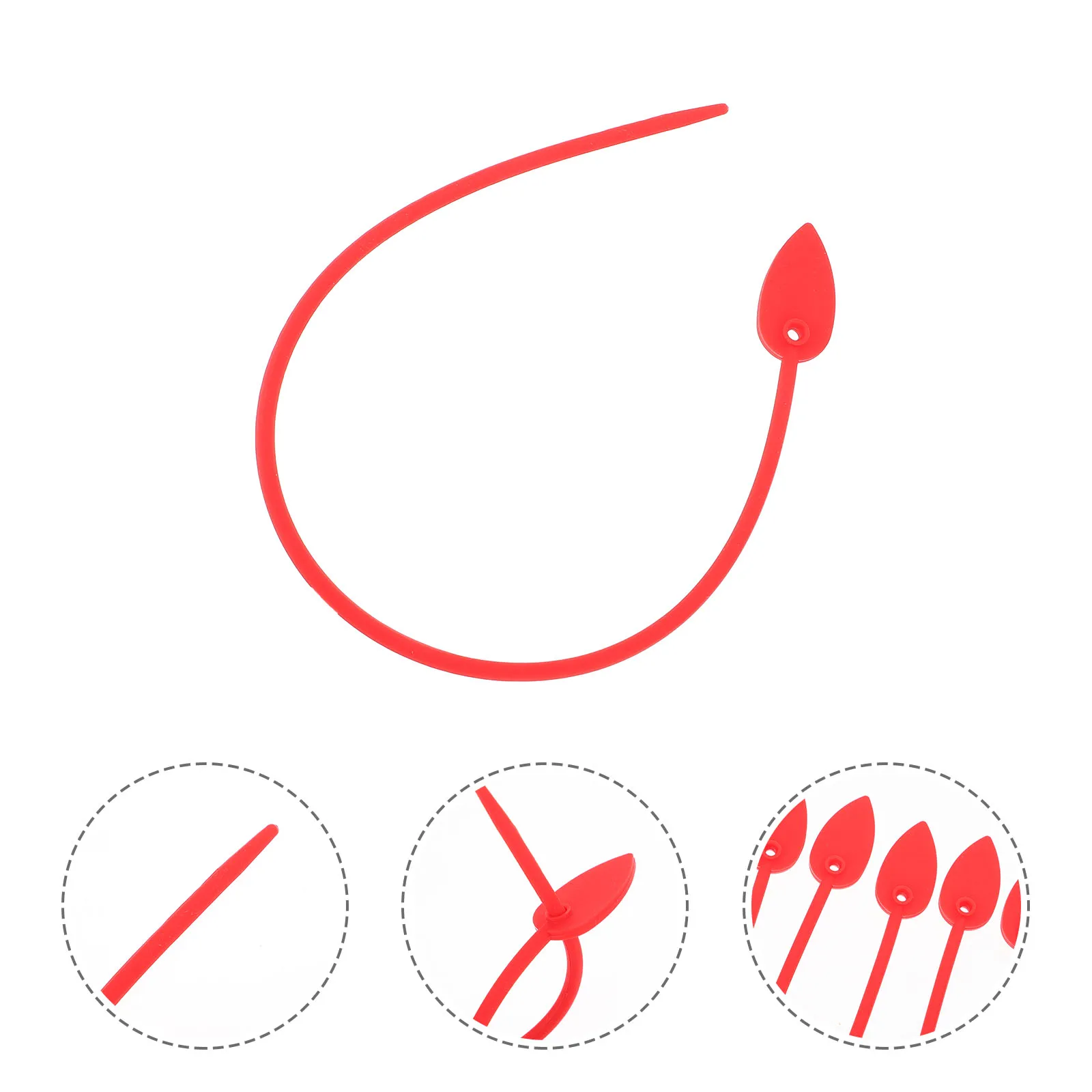 

10 Pcs Silicone Cable Ties Leaf Type Straps ganizer USB Wrap Fastening Wire Ties Flexible Efficient Cord Straps