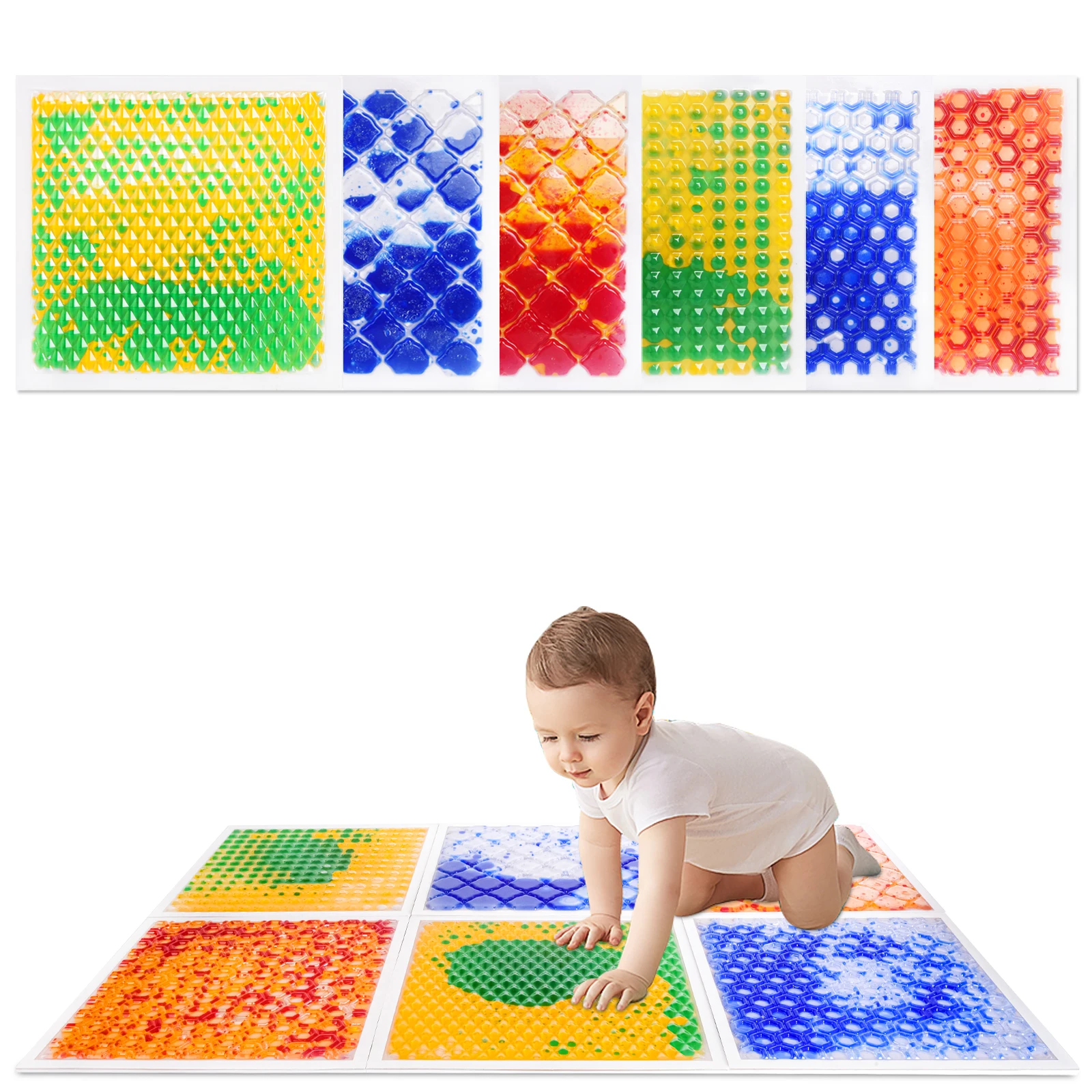 Color Discovery Sensory Tiles Kids for Education Corners Sensory Squish Floor Tiles Autism Sensory Matts