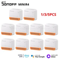 1/3/5 Uds SONOFF MINI R4 Wifi interruptor Mini módulo de hogar inteligente extremo relé Wi-Fi Control remoto por voz con Alexa Google Home Alice