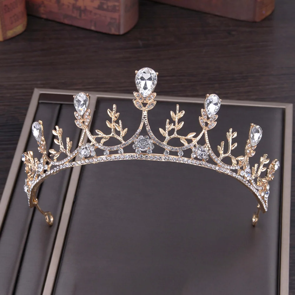 

Wedding Women's Gold Hair Accessories Bridal Headpiece Rhinestone Headband Vine