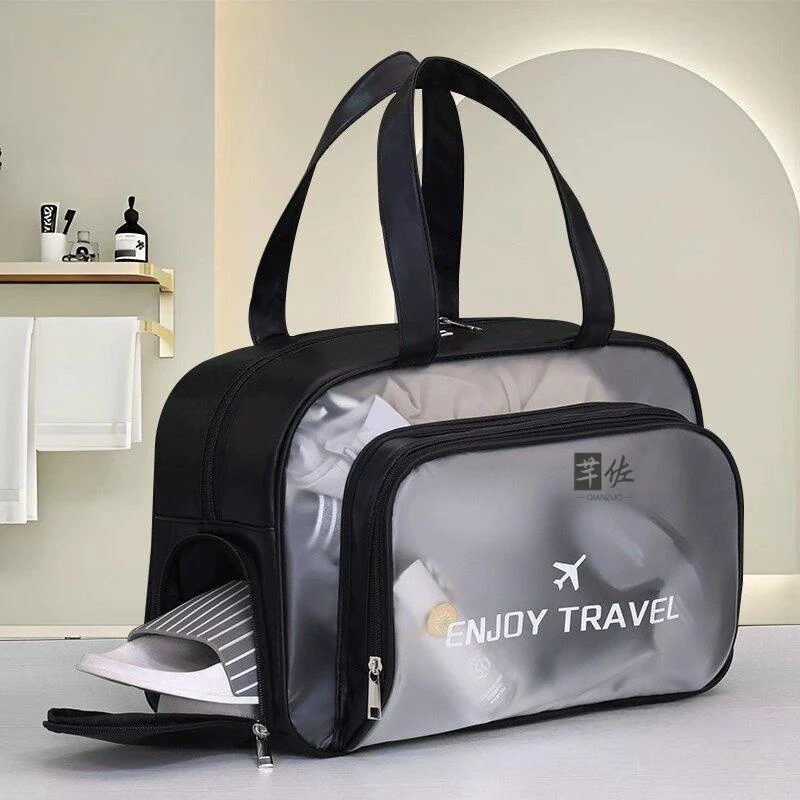 Unisex Swimming Bag Wet And Dry Separation Bathing Handbag Waterproof Toiletry Storage Bag for Swimming And Fitness
