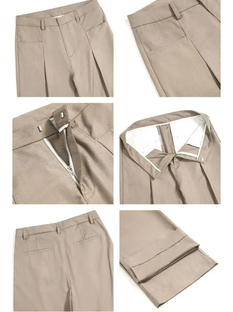 Plisowane spodnie w stylu western z drapowaniem, męskie i damskie, luźne spodnie z szerokimi nogawkami, kieszenie, miękkie i oddychające.