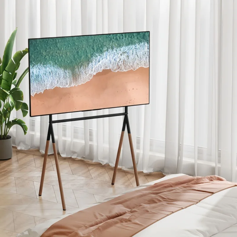 Suporte de TV do chão ao teto para sala de estar, rack de TV simples, cabide móvel de 55 polegadas, 65 polegadas, 75 polegadas