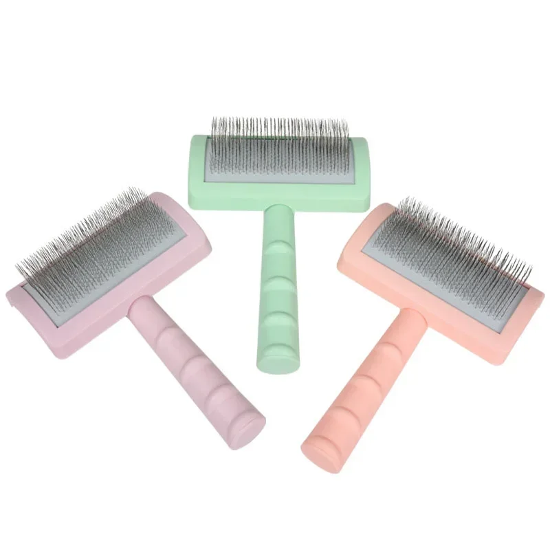 Pet Dog Brush Comb Shedding Hair Remove Needle Cat Brush Combs  Massage Grooming Tool Dog Cat Pet Cleaning Supplies Accessories