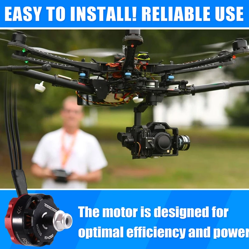 Model Aircraft Four-Axis Traverser RS2205 2300Kv Motor Motor FPV Brushless Motor 2205 2300 CCW