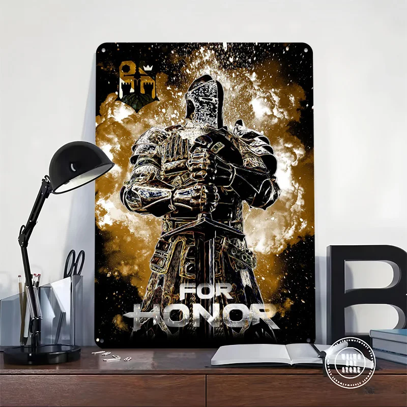 لفرسان الشرف المعادن المشارك تين علامات جدار الفن علامة معدنية مخصصة للمنزل الديكور عناصر ديكور المنزل الفاخرة غرفة الزينة