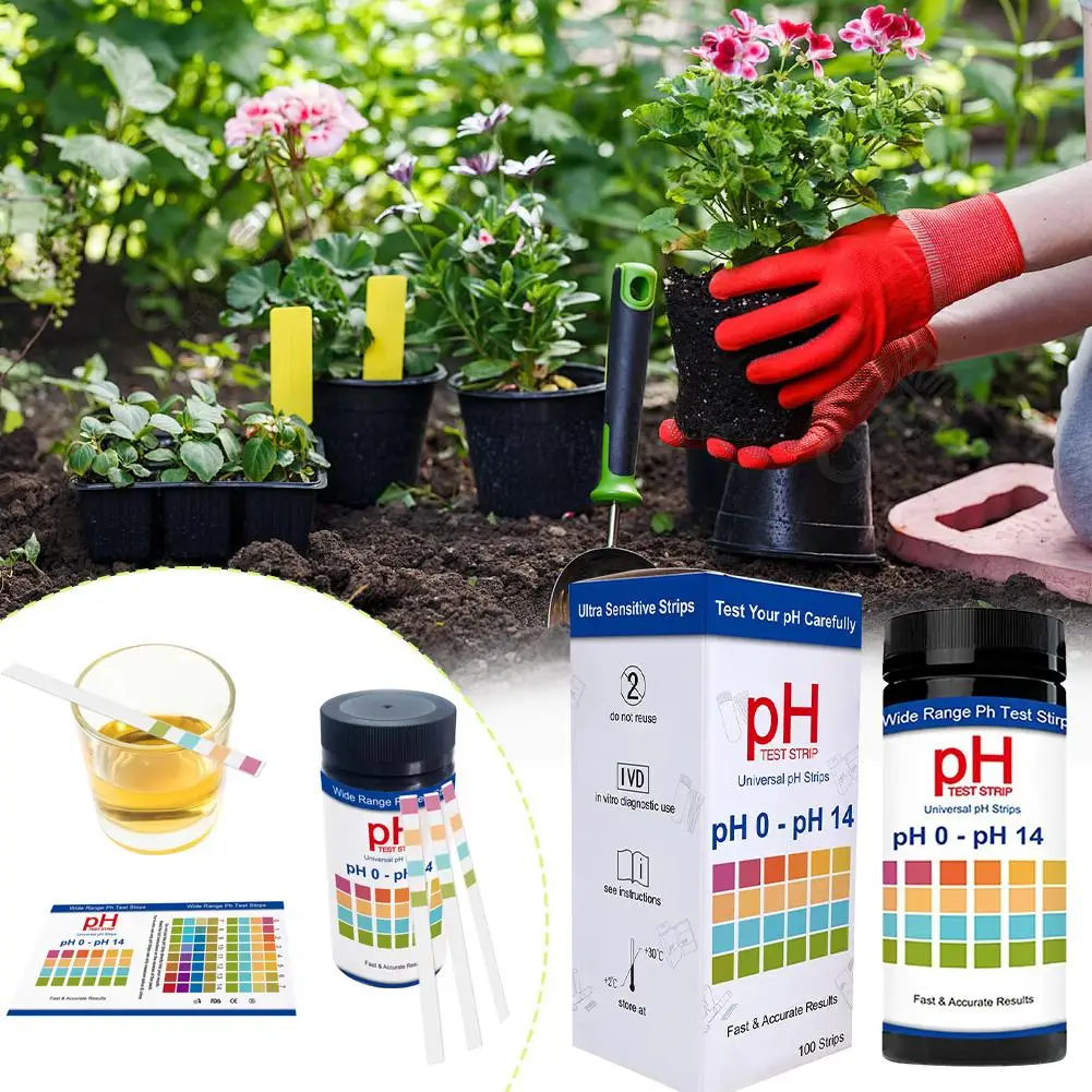 100 Pieces Multipurpose Chlorine PH Test Strips SPA Swimming Pool Water Tester Paper Hardness Tool view 6
