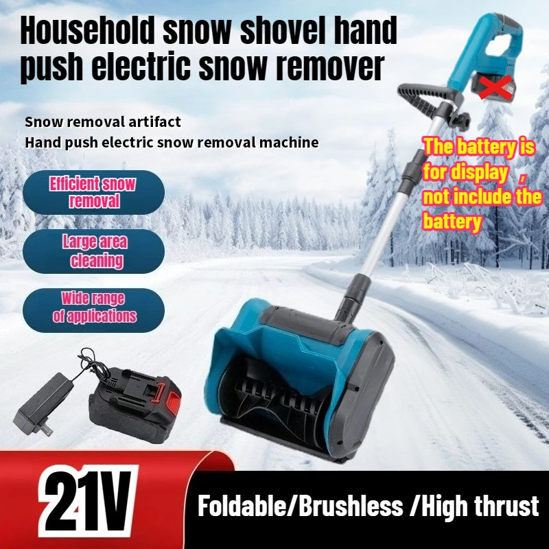 

Brushless Snow Blower Thrower Cordless Electric Snowplow for Makita 21V Battery Handheld Electric Snow Shovel