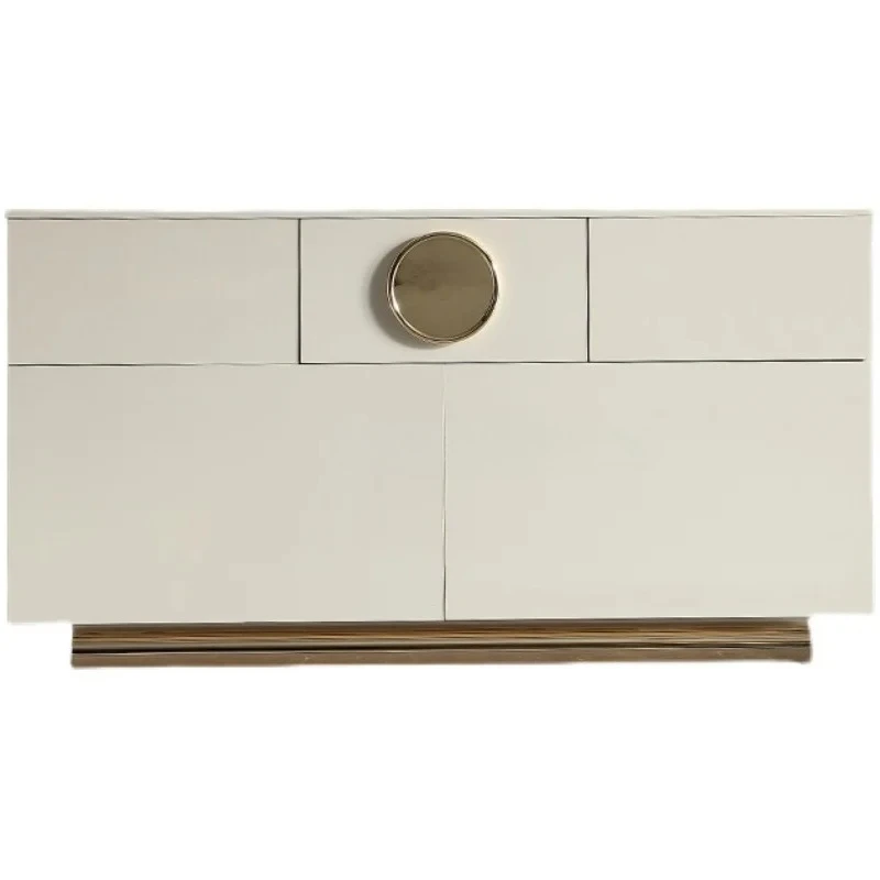 

Modern light luxury solid wood entry porch cabinet, living room decoration, storage side cabinet, double door designer Chuangyi