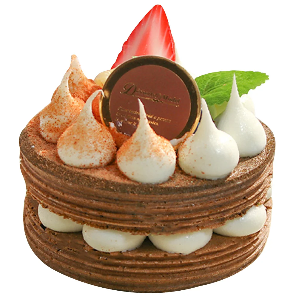 Simulation Cake Fake Dessert Model Chocolate Household Artificial Ornament Food Pu Lifelike Home Decor