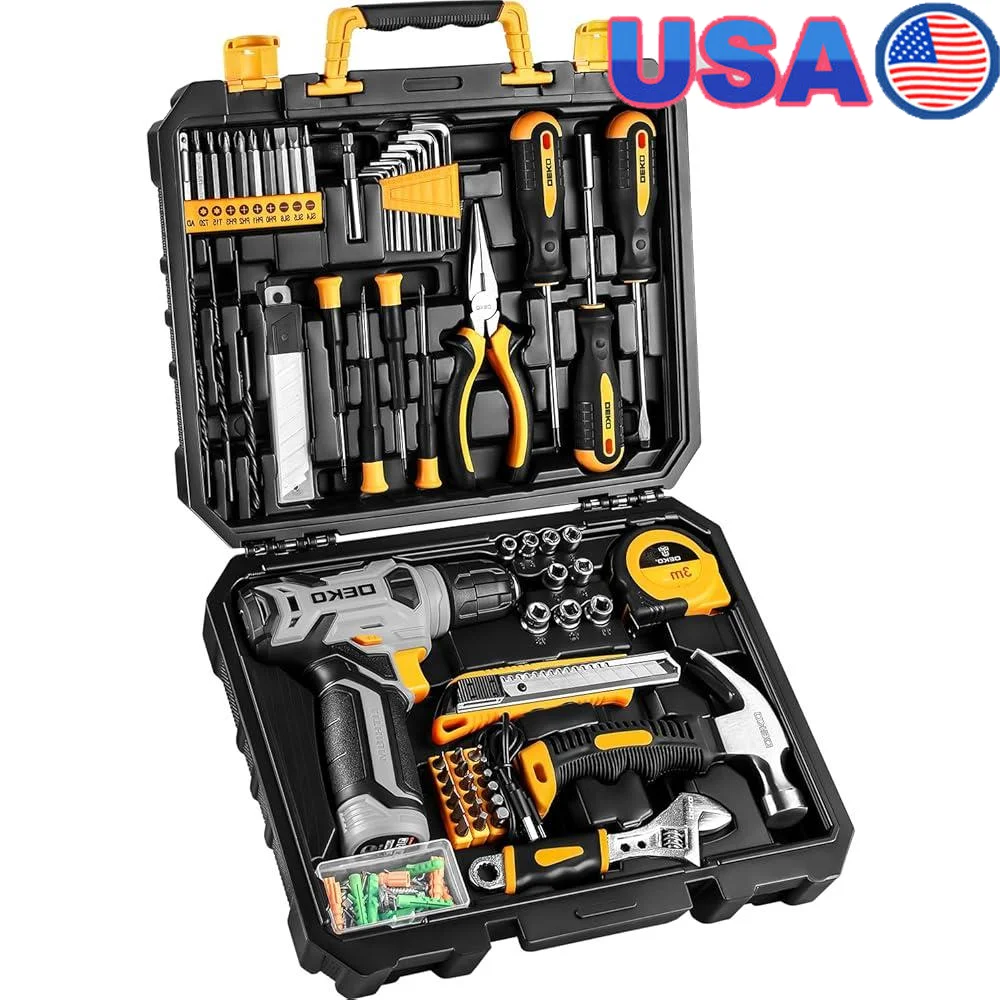 8V Cordless Drill Set Electric Hand Drill Kit with Tool Box Home Maintenance and DIY Projects