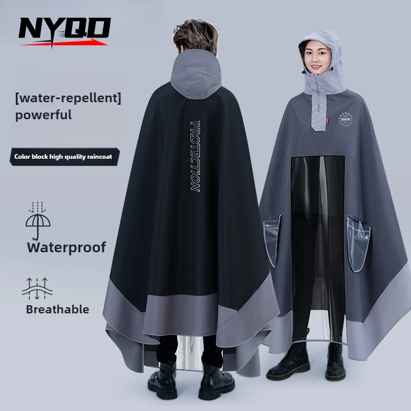 

Motorcycle Raincoat Thickened and Lengthened Electric Vehicle Adult Long Full Body New Battery Vehicle Special Poncho Rain Suit