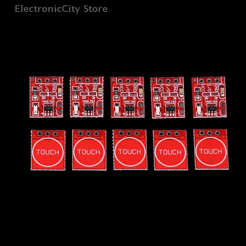 Lot of 10 TTP223 Single Channel Module equipped with Self-Locking / Momentary Capacitive Touch Key