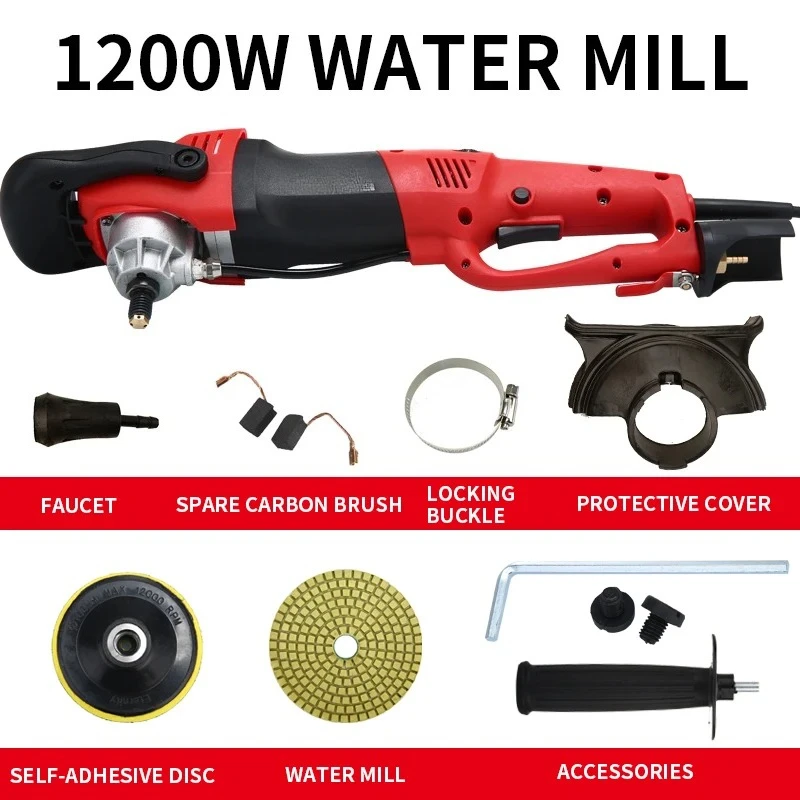 1200W Water grinder water polishing machine electric small  stone and marble crystal polishing machine