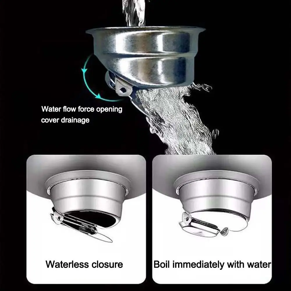 Hardware Accessories Stainless Steel Floor Drains Hair Catcher Universal Bathtub Ground Leakage Trap Shower Anti-odor Drainer