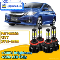 2/4PCS LED Canbus 30000LM Car Headlight H11 HB3 Car Bulb Turbo Lamp 6000K For Honda CITY 2015 2016 2017 2018 2019 2020