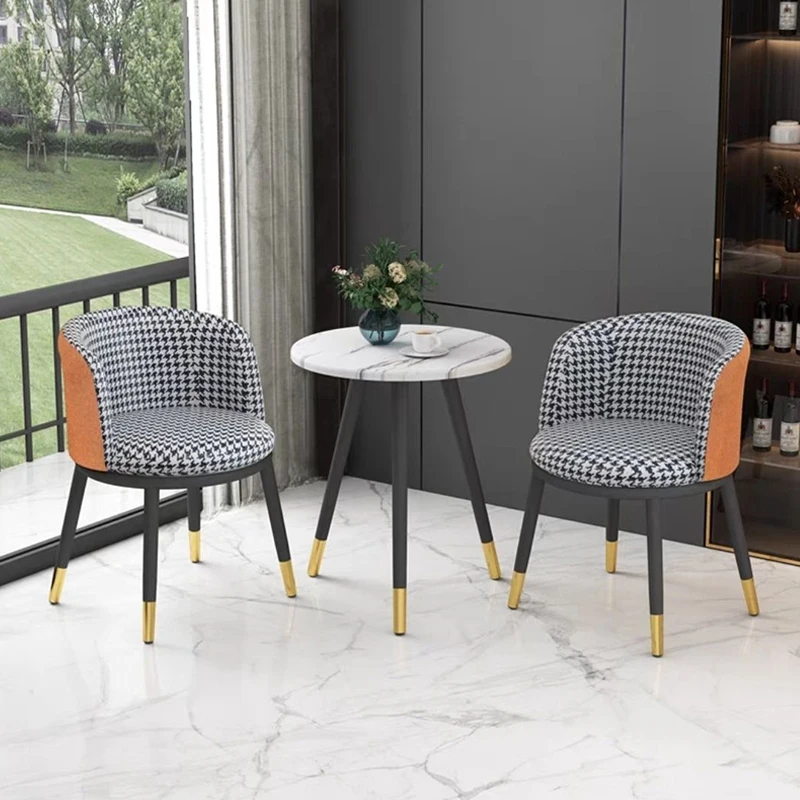 

Nordic Balcony Dining Chair Comfortable Simple Sofa Bedroom Dining Chair Dressing Table Makeup Indoor Home Furniture Sillas FYDC