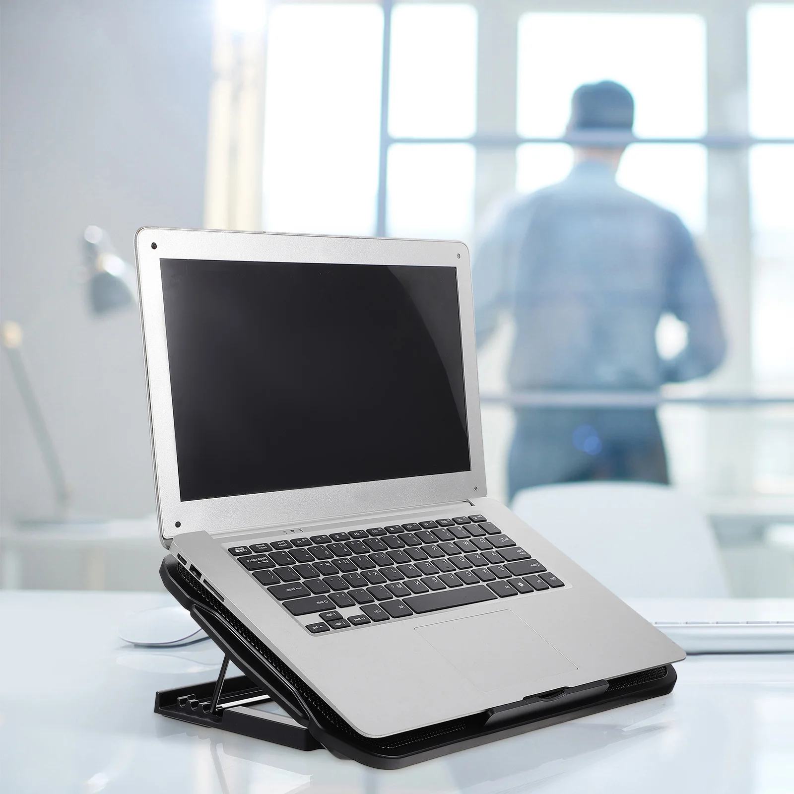 13 Inch Adjustable Stand Fan For Notebook Gaming Efficient Laptop Stand Cooling Laptop Cooling Pad 13 Inch Pad